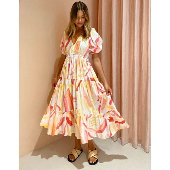 Steele Nakana Dress In Carnival Print - Picture 1 of 16